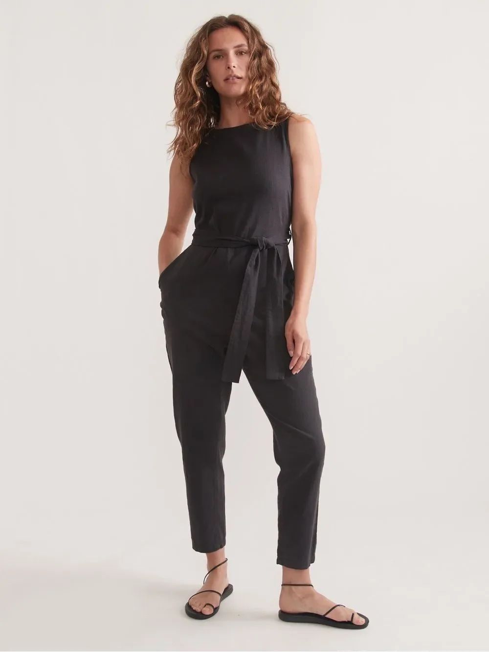 Marine Layer Eloise Belted Jumpsuit